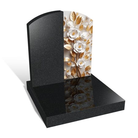 Monument funéraire floral délicat