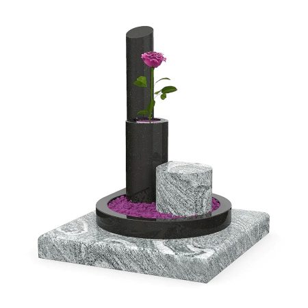 Monument funéraire colonnes rose